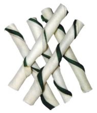 Magnum Rawhide roll stick 5 '12,5cm (cca 40ks) GREEN / WHITE