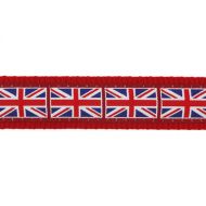 Obojok RD 20 mm x 30-47 cm - Union Jack Flag