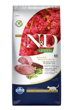 N & D Quinoa CAT Weight Management Lamb & Broccoli 5kg