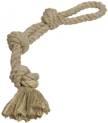 Nobby hračka pre psov lano hnedé 3x uzol 600g 60cm