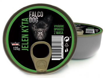 FALCO DOG mäsové konzervy Jelenie stehno 120g