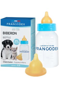 Francodex Fľaša pre kŕmenie šteniat a…