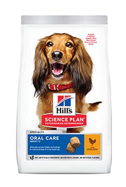 Hill 'Can.Dry SP Oral Care Adult Medium Chicken 12kg