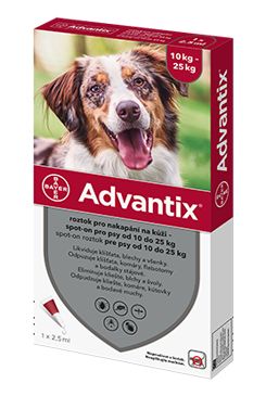 Advantix Spot On 1x2,5ml pre psov 10-25kg (1…