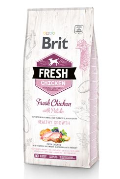 Brit Fresh Dog Chicken & Potato Puppy Healthy Growth12kg