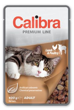 Calibra Cat vrecko Premium Adult Lamb & Poultry 6x100g