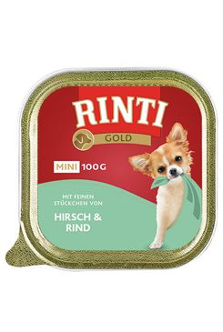 Finnern Rinti Gold Mini jelen & hovezi 100 g