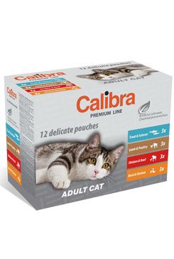 Calibra Cat vrecko Premium Adult multipack 3x (12x100g)