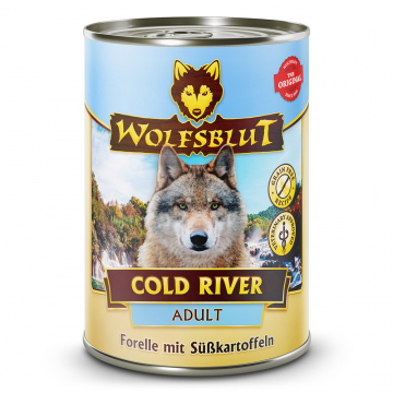 Wolfsblut konz. Cold River Adult 395g - pstruh s batátmi