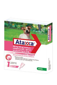 Ataxx Spot-on Dog M 500mg / 100mg 1x1ml