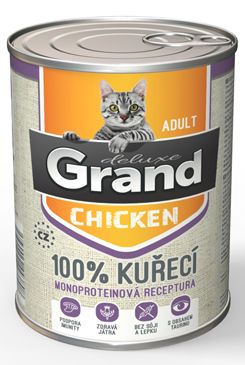 GRAND konz. deluxe mačka 100% hydinové 400g