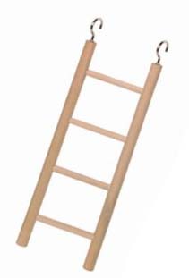 Nobby drevený závesný rebrík pre papagáje 4 priečky 18cm