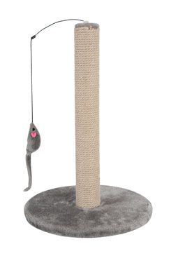 Škrabadlo stĺpik s hračkou šedá 63cm Zolux