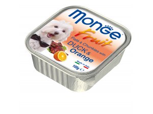 MONGE FRUIT Dog Kačica s pomarančom 100g / 32ks
