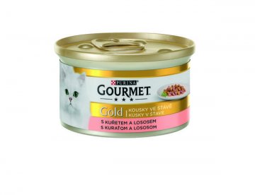 Gourmet Konz.Gourmet Gold kure + losos 85g