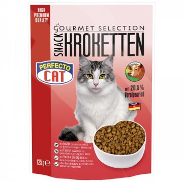 Perfecto Cat Kroketten snack 20,5% s Alpským hovädzím 125g