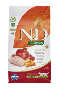 N & D Pumpkin CAT Neutered Quail & Pomegranate 5kg