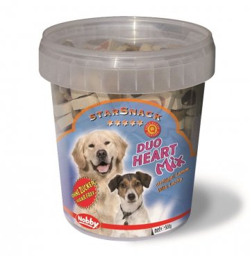 Nobby StarSnack Duo Heart Mix kýblik maškrty pre psa 500g