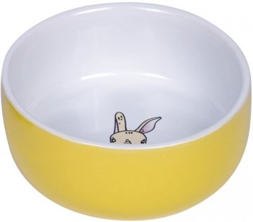 Nobby Rabbit keramická miska pre hlodavce žltá 11 x 4,5 cm
