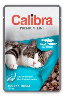 Calibra Cat vrecko Premium Adult Trout & Salmon 6x100g