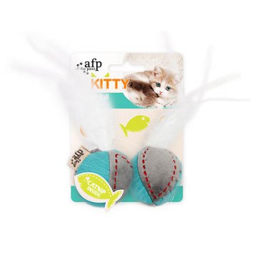 Látkový loptička AFP Kitty s peříčky- so Santom