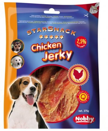 Nobby StarSnack Chicken Jerky maškrtu kuracie filety 375g