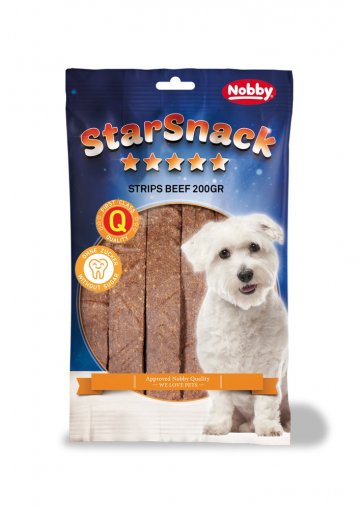Nobby StarSnack Strips maškrty plátky hovädzej 20ks / 200g
