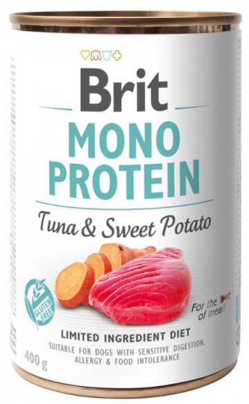 Brit Mono Proteín Tuna & Sweet Potato 400g