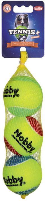 Nobby Tennis Line hračka tenisový loptičku farebný M 6,5cm 3ks