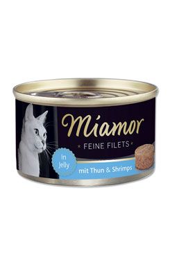 Miamor Cat Filet konzerva tuniak + krevety v želé 100g