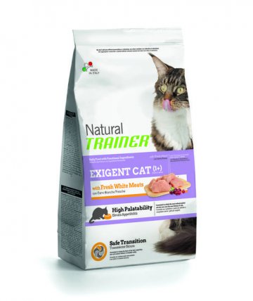 TRAINER Natural Cat Exigent hydinové mäso 1,5kg
