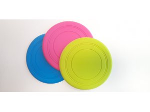 Frisbee žltý - TPR 18x18x18cm