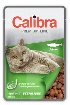 Calibra Cat vrecko Premium Sterilised Salmon 6x100g