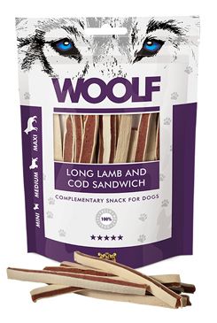 WOOLF pochúťka soft lamb and cod sandwich long 100g
