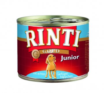 Rinti Gold Junior konzerva pre psov kura 12x185g