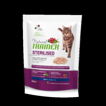 TRAINER Natural Cat Sterilised hydinové mäso 300g