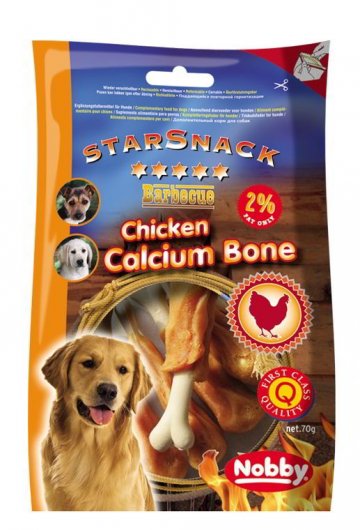 Nobby StarSnack Chicken Calcium Bone kalciová kosť s kuraťom 70g