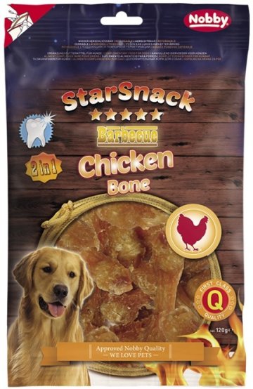 Nobby StarSnack BBQ Chicken Bone žuvačky 120 g