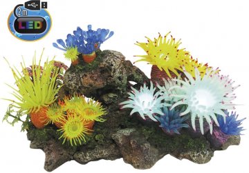 Nobby akvarijné dekorácie Aplysina s LED 27,7 x 14,3 x 14 cm