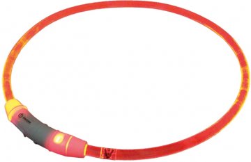 Nobby Starlight svietiace obojok ABS plast červená 65cm