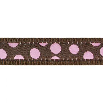 Vodítko RD prep. 12 mm x 2 m - Pink Spots on Brown