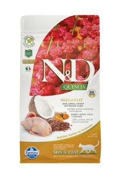 N & D Quinoa CAT Skin & Coat Quail & Coconut 1,5kg