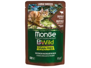 MONGE BWILD CAT Grain Free kapsička LB ADULT Byvol so zeleninou 85g