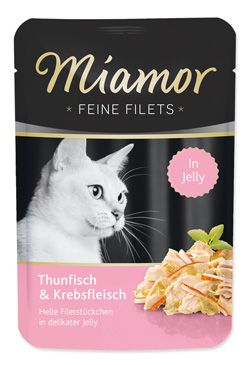Miamor Cat Filet vrecko tuniak + krab v želé 100g