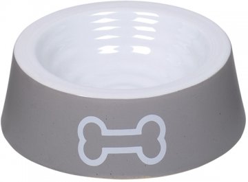 Nobby keramická miska BIG BONE šedo-biela 16,5 x 5.0 cm / 0,18 l