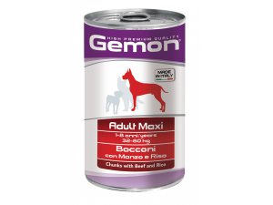Gemona Dog HP Maxi kúsky hovädzie s ryžou 1250g / 12bal