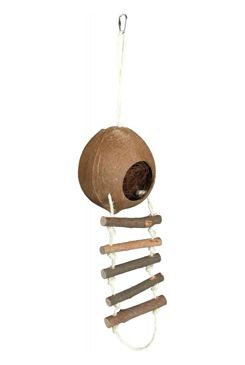 Domček kokosový s rebríkom pre škrečky 13x56cm TR