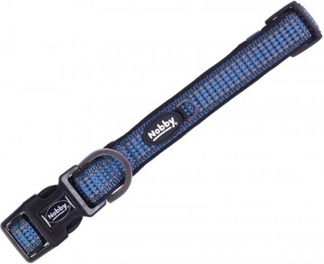 Nobby kale obojok nylon reflexná modrá XS-S 25-35cm