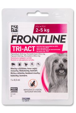 FRONTLINE TRI-ACT spot-on pre psov XS (2-5 kg) -1x0,5ml