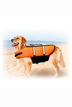 Vesta plávacie Dog M 35cm oranžová